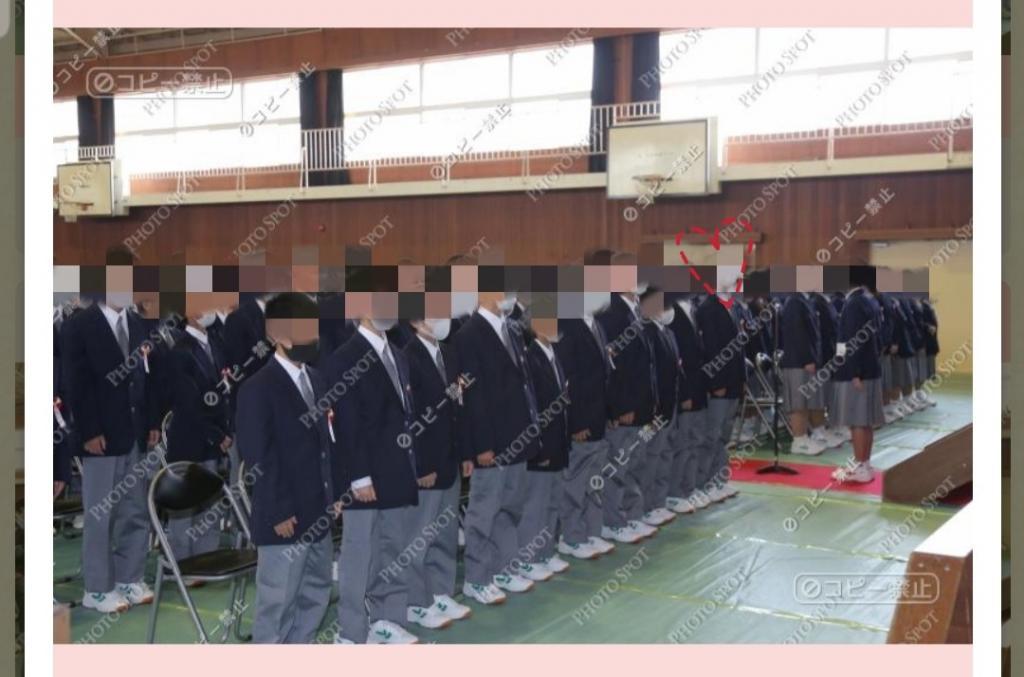 中学校入学式写真