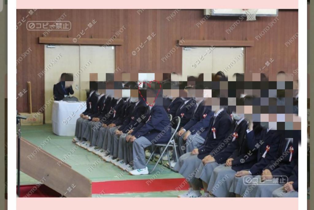 中学校入学式写真