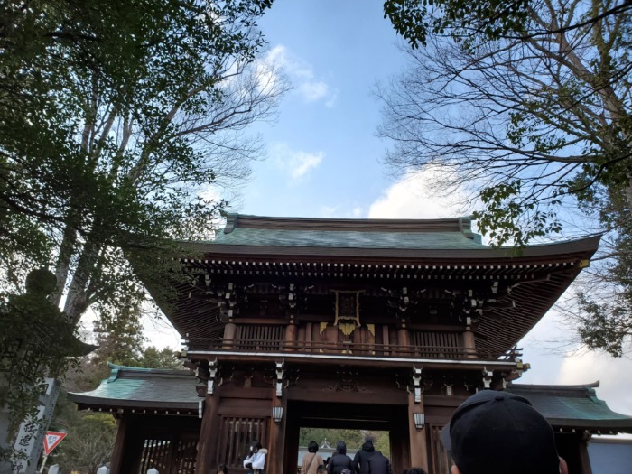 初詣へ神社に行った写真