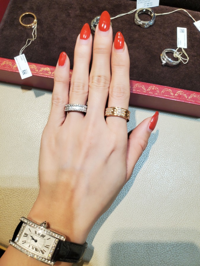 Cartier指輪【つけ比べ】❤ラブリングにジュスト、マイヨンパンテール 